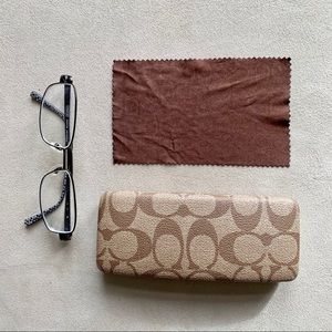 Coach Wendy dark Gunmetal glasses frame with case